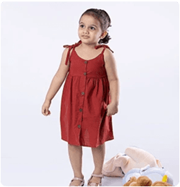 Red Linen Dress